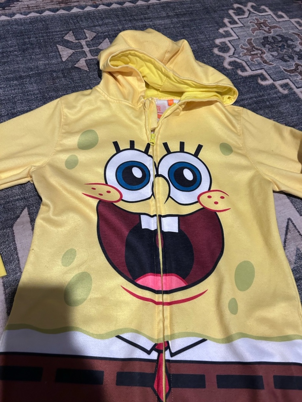 Oppo Suits SpongeBob Zip-Up Onesie Jumpsuit Hoodie
